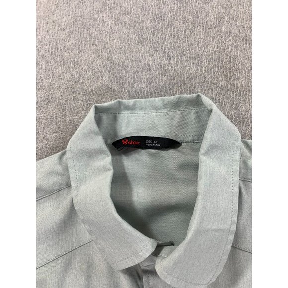 Stoic Mountain and Isles Short Sleeve Button Down‎ Shirt (Men's Medium) - Picture 4 of 12